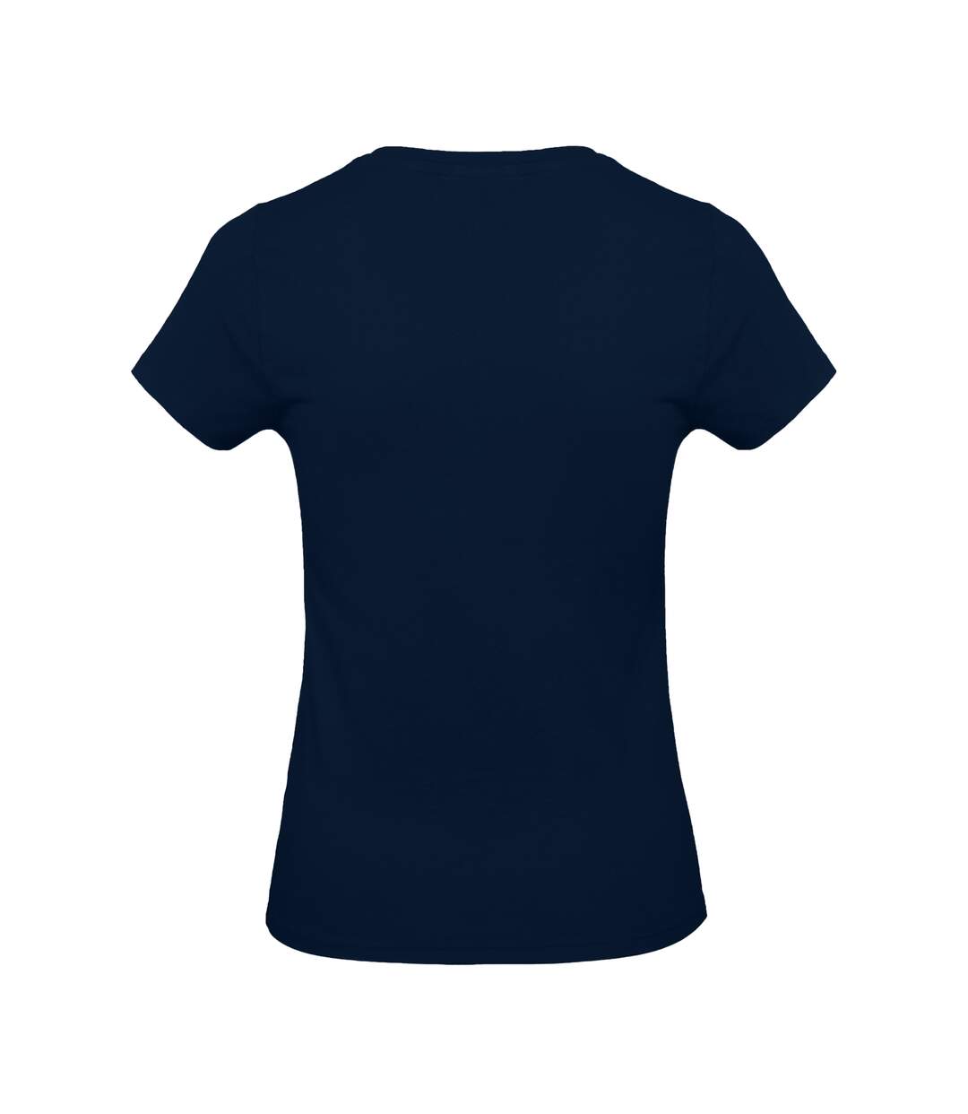 T-shirt à manches courtes et col en v femme bleu marine Kariban