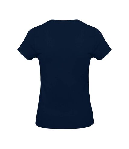 T-shirt à manches courtes et col en v femme bleu marine Kariban