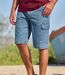 2 darabos, sztreccsfarmer cargo bermuda szett-4