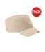 Beechfield Army Cap / Headwear (Pack of 2) (Pebble) - UTRW6708-1