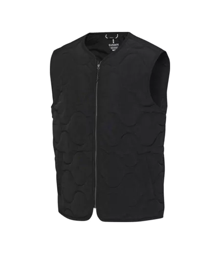 Doudoune Sans Manches Motif Matelassé Quartz Adulte Noir Uni Elevate NXT