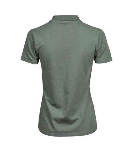 Polo luxury femme vert de gris Tee Jays