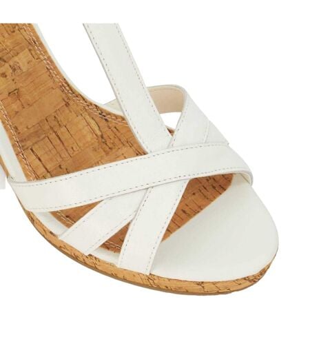 Sandales Keep Femme Blanc Dune London