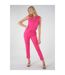 Combinaison pantalon couleur unie SAVINA-1
