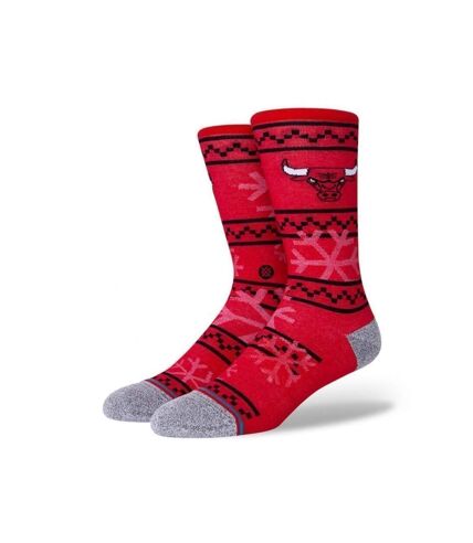 STANCE Chaussettes Homme Coton BULLS FROSTED 2 Rouge Noir NBA