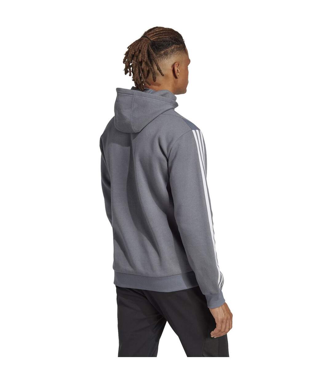 Sweat À Capuche Tiro League Homme Argenté Gris Adidas-3