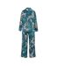 Ensemble De Pyjama Long Motif/style Imprimé Zèbre Femme Bleu Noir Blanc Biba-2