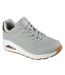 Baskets Uno Stand On Air Femme Vert De Gris Clair Or Métallisé Skechers-1