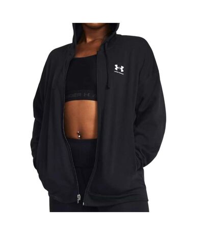 Sweat Zippé Noir Femme Under Armour Rival Terry - L