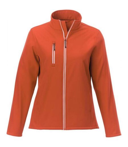 Orion womens/ladies softshell jacket orange Elevate