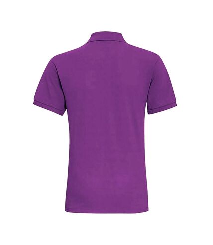 Asquith & Fox Mens Plain Short Sleeve Polo Shirt (Orchid)