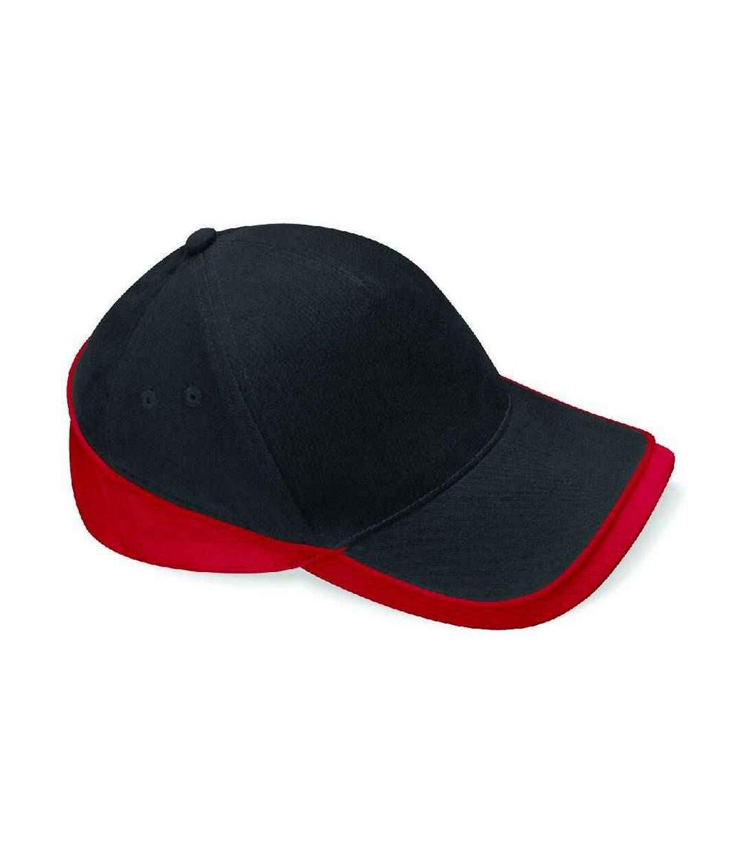 Casquette teamwear competition noir / rouge classique Beechfield-1