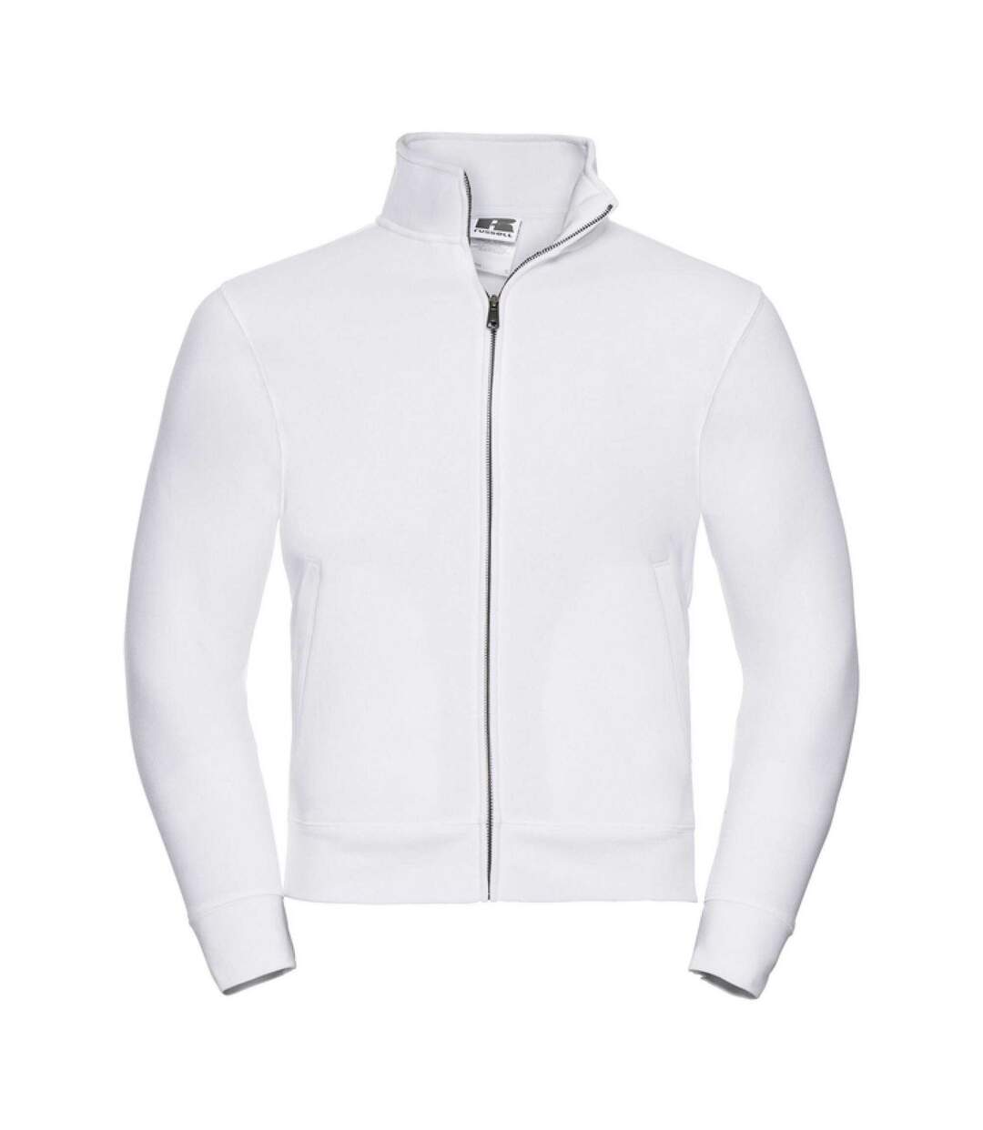 Mens Authentic Sweat Jacket White Russell-1