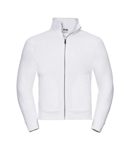 Mens Authentic Sweat Jacket White Russell