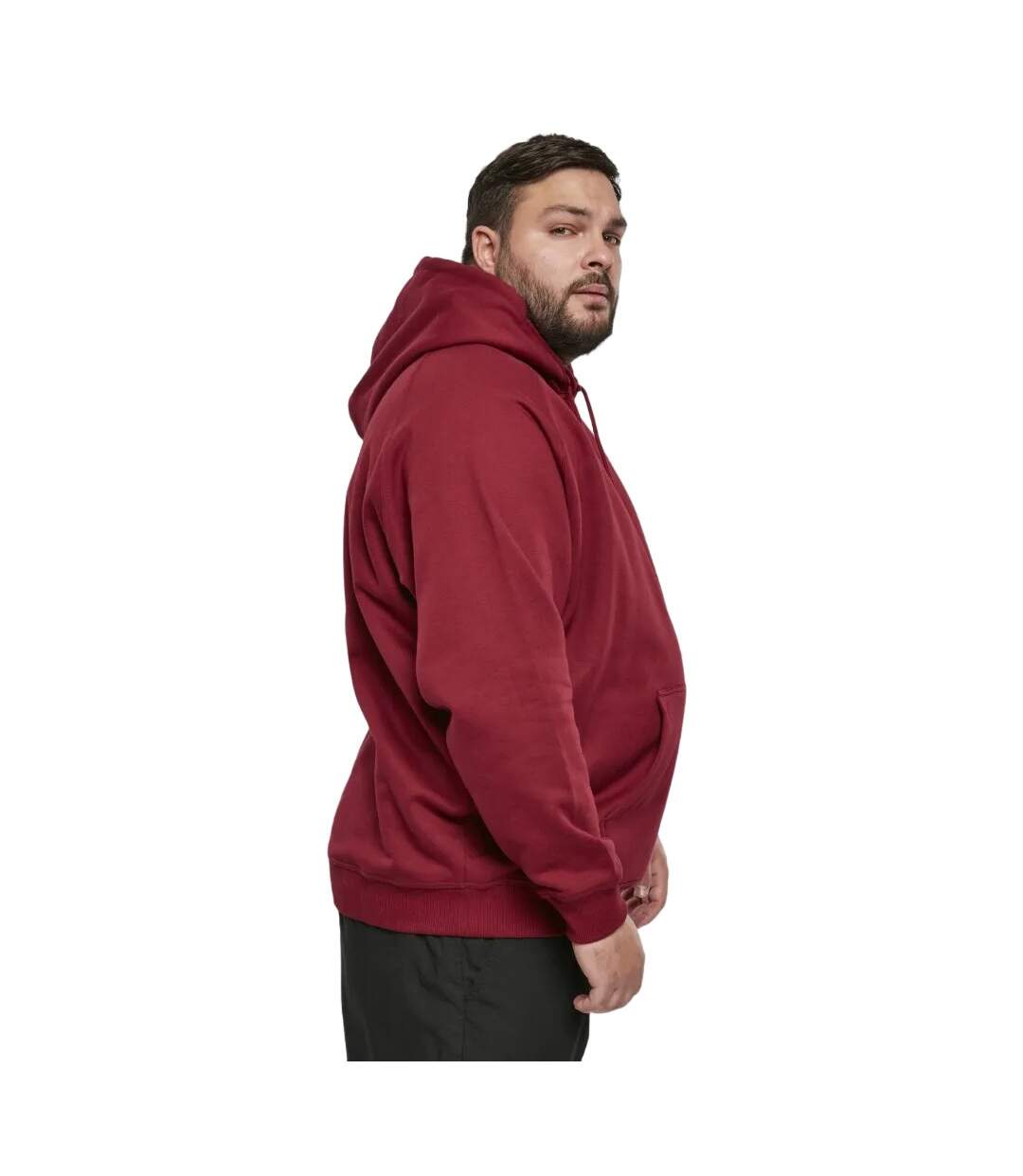 Sweat À Capuche Homme Bordeaux Urban Classics-3