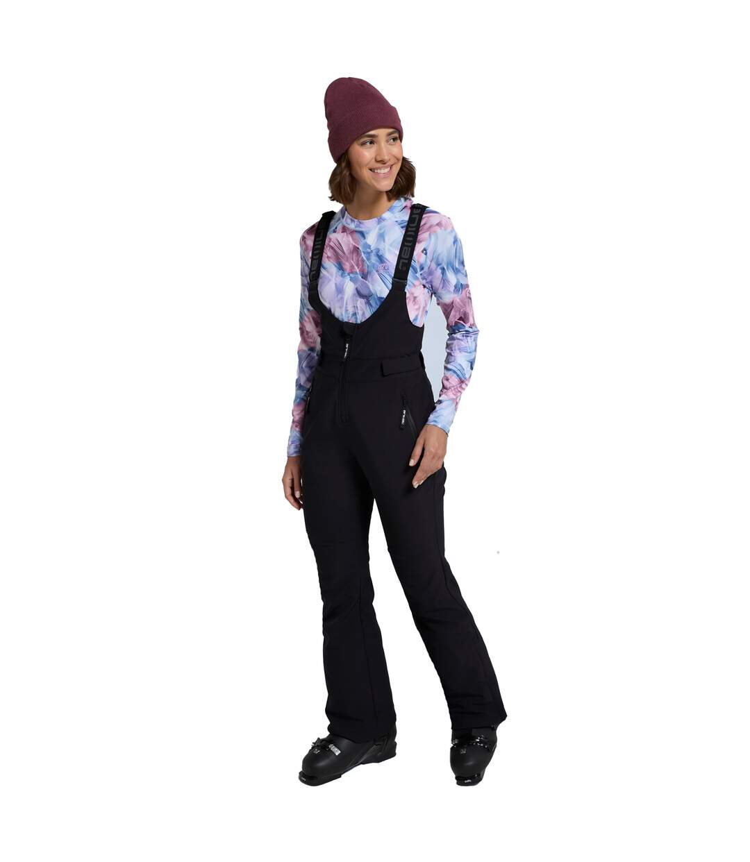 Pantalon de ski powder femme noir Animal-3