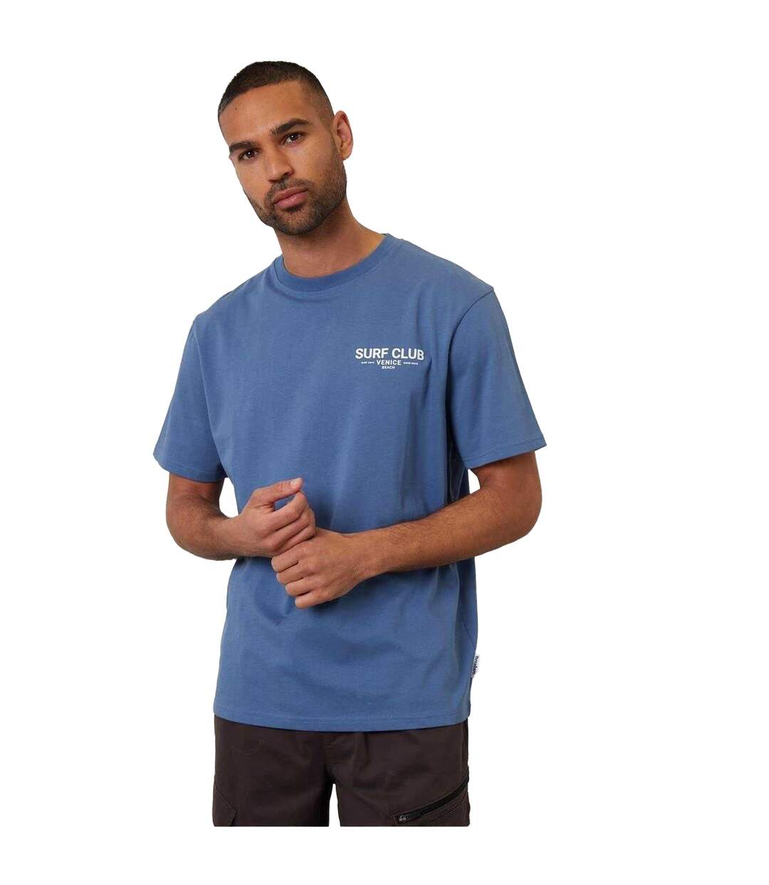 T-shirt Watson Homme Bleu Ciel Threadbare-2