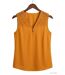 Mayflower CHF3053B Top sans manches jaune en crêpe pour un look d'été lumineux-2