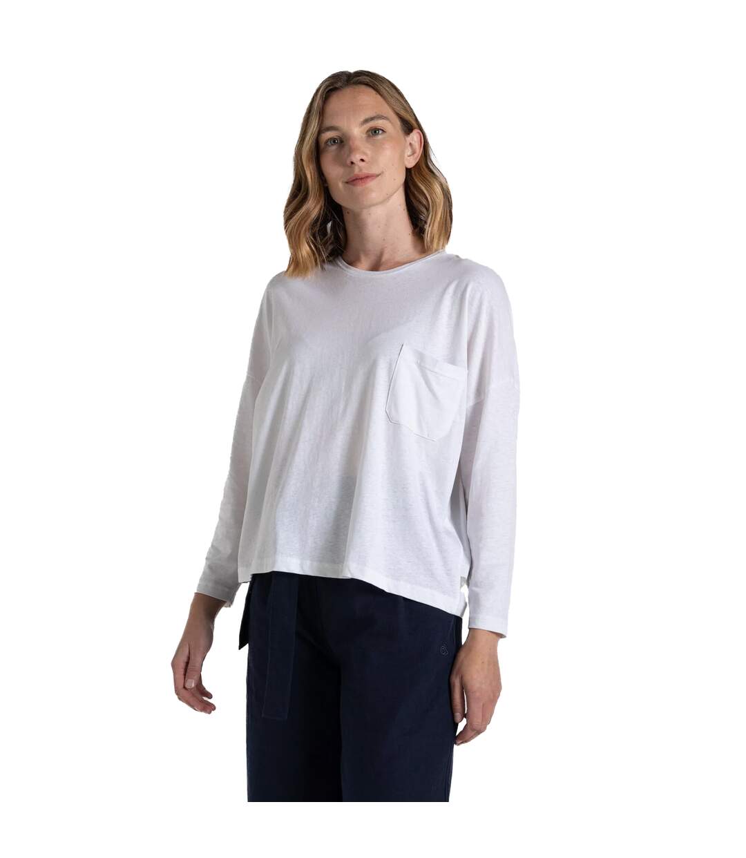 T-shirt Manches Longues Emere Femme Blanc Craghoppers-1