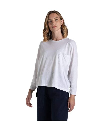 T-shirt Manches Longues Emere Femme Blanc Craghoppers