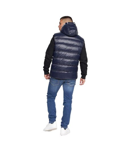 Mens Karnos Gilet Dark Navy Born Rich