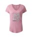 Womens/ladies Serene Leaves T-shirt Lilas Dare 2B-2