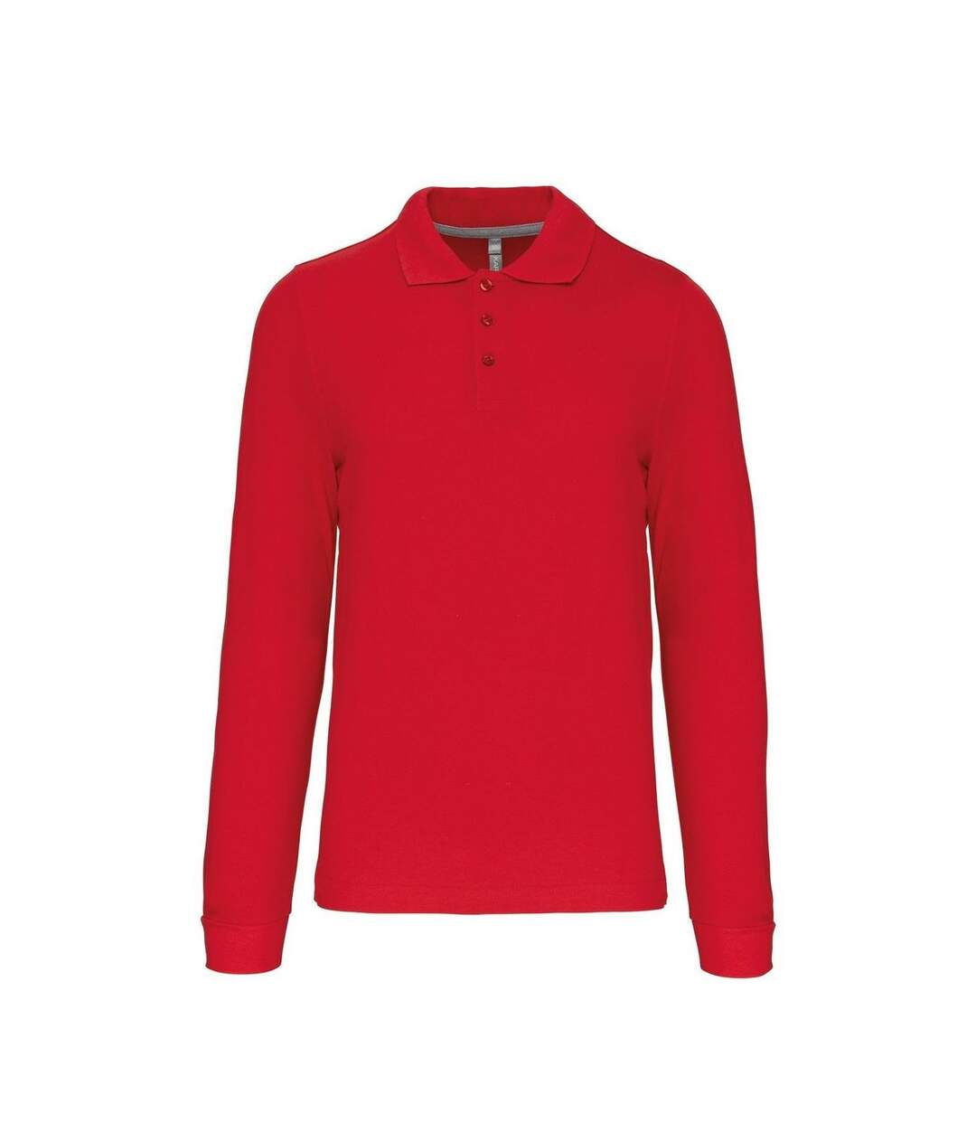 Polo manches longues - Homme - K243 - rouge-2