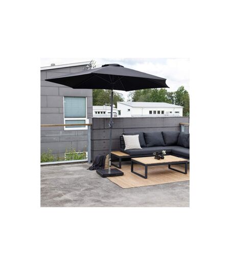 Parasol en Métal Leeds 300cm Noir