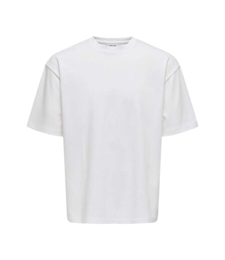 T-shirt blanc homme only & sons caspian