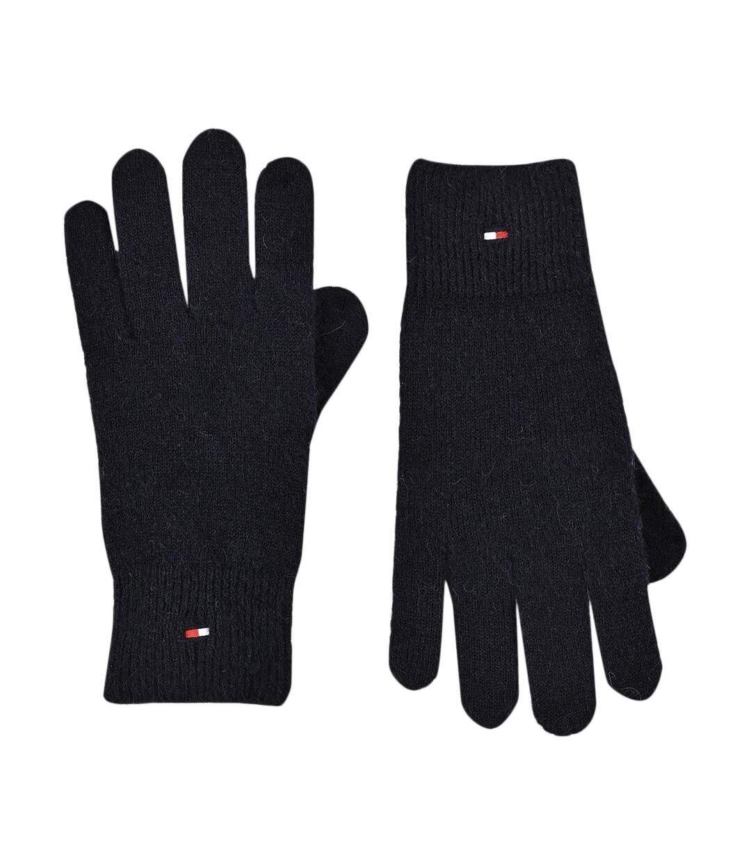Gants marine femme tommy hilfiger flag fluffy-1