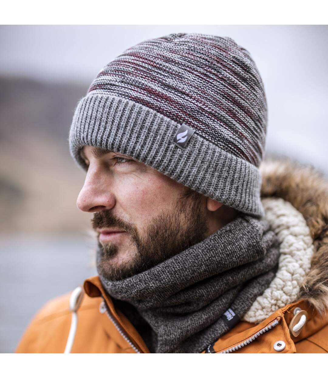 Mens Thermal Knitted Beanie Hat for Winter-3