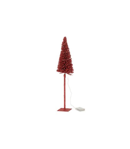 Statuette Déco à LED  Sapin 58cm Rouge