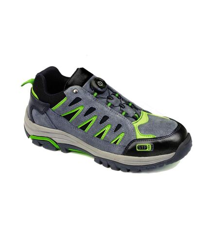 Portwest Mens Steelite Suede Wire Lace Safety Trainers (Gray/Green) - UTPW564