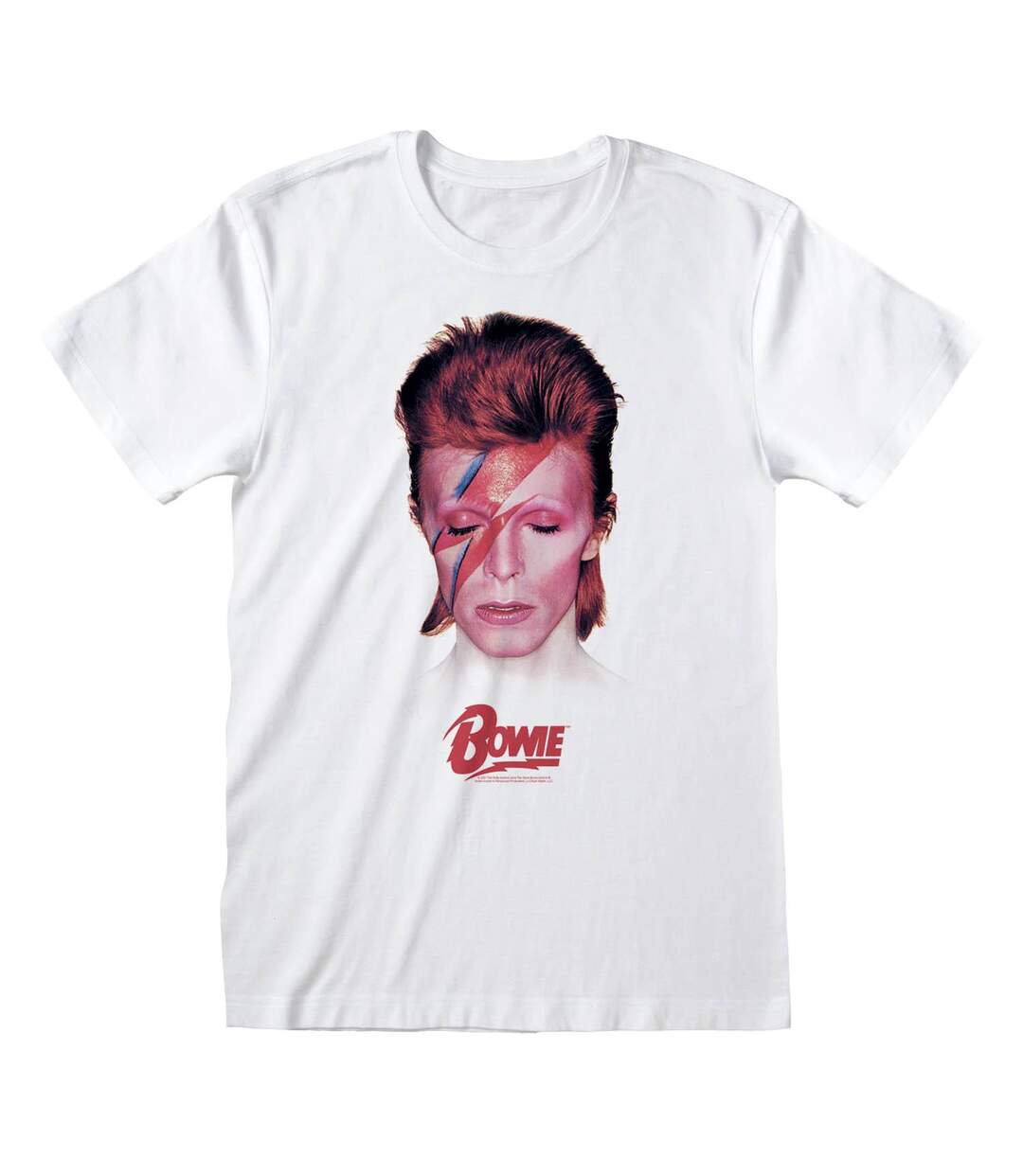 David Bowie - T-shirt ALADDIN SANE - Adulte (Blanc) - UTHE644-1