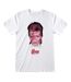David Bowie - T-shirt ALADDIN SANE - Adulte (Blanc) - UTHE644
