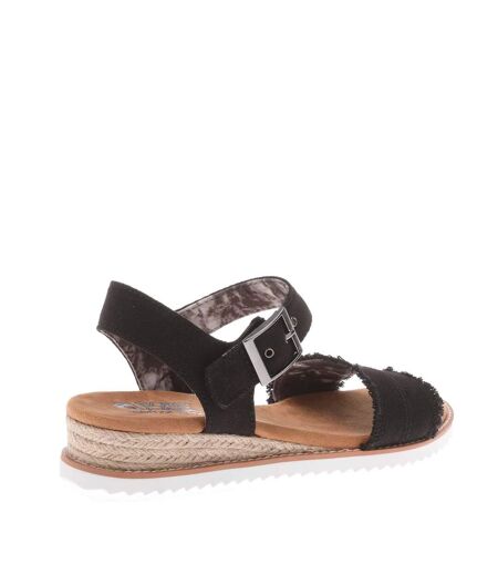 Womens/ladies bobs desert kiss adobe princess sandals black Skechers