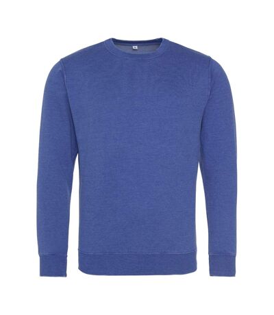 AWDis Hoods Mens Long Sleeve Washed Look Sweatshirt (Washed Royal Blue) - UTRW5369