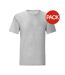 T-shirt iconic hommes gris clair chiné Fruit of the Loom-1