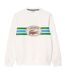 Mens Graphic Print Fleece Sweatshirt Cream Lacoste-2