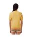 Womens/ladies Natural Dyed Fleece T-shirt Orange Lacoste-4