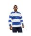 Front Row Mens Stripe Sewn Rugby Polo Shirt () - UTPC6148