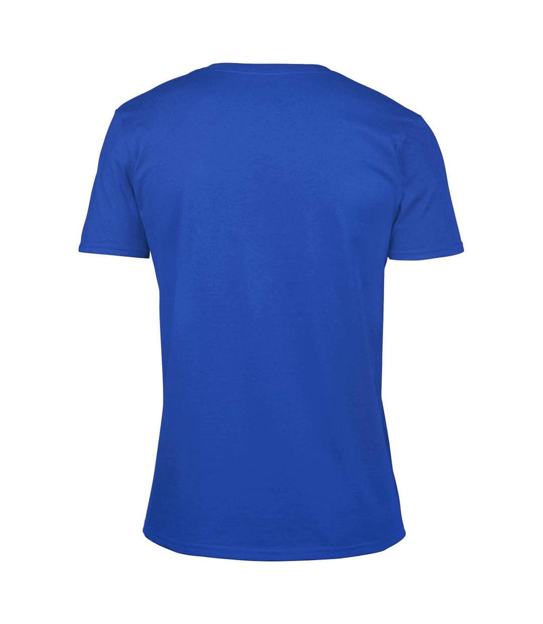 T-shirt À Manches Courtes Et Col En V Homme Bleu Royal Gildan-3