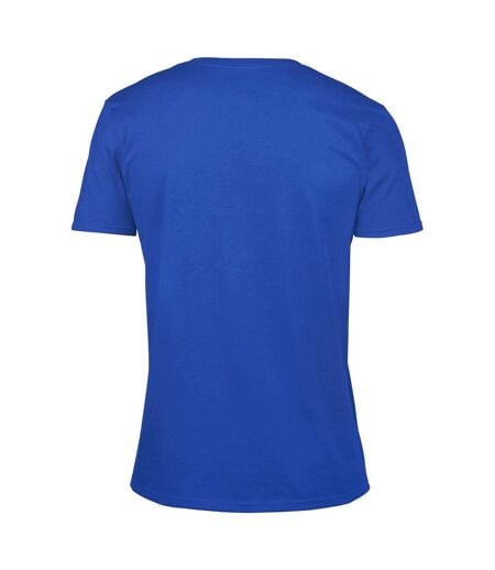T-shirt À Manches Courtes Et Col En V Homme Bleu Royal Gildan