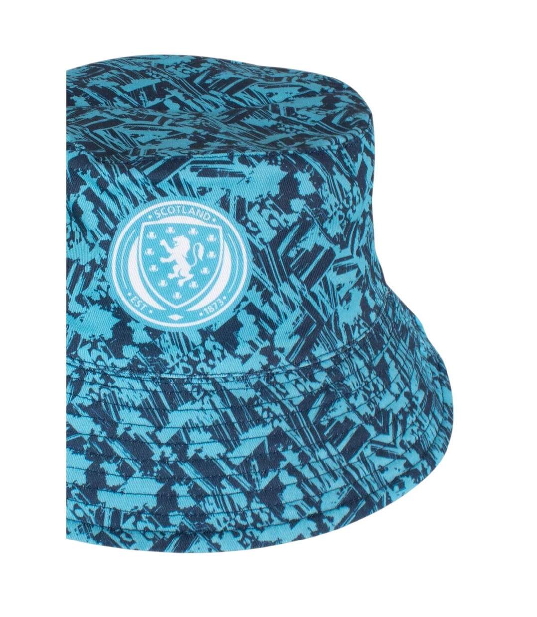 Mens Crest Bucket Hat Navy White Scotland-2