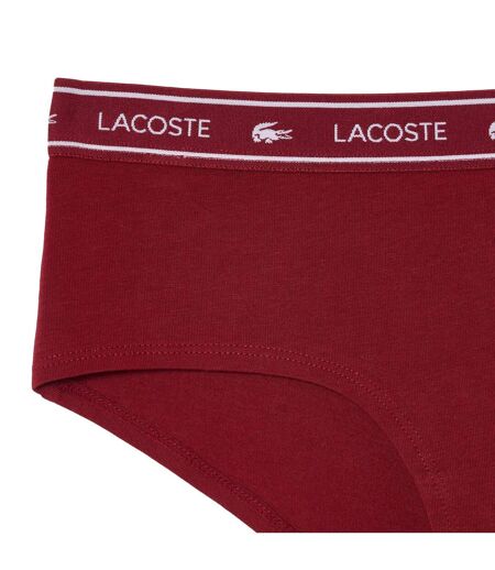Culotte shorty femme bordeaux Lacoste