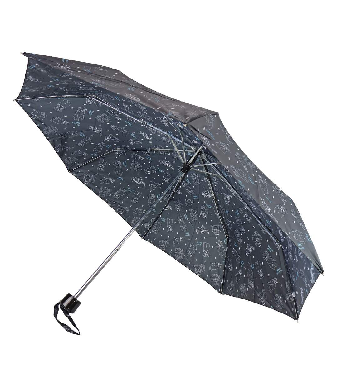 Compact Supermini Umbrella Highland Cow Cats & Dogs Travel Rain Umbrella-1