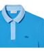 Mens Smart Paris Mini Pique Polo Shirt Blue Lacoste-2