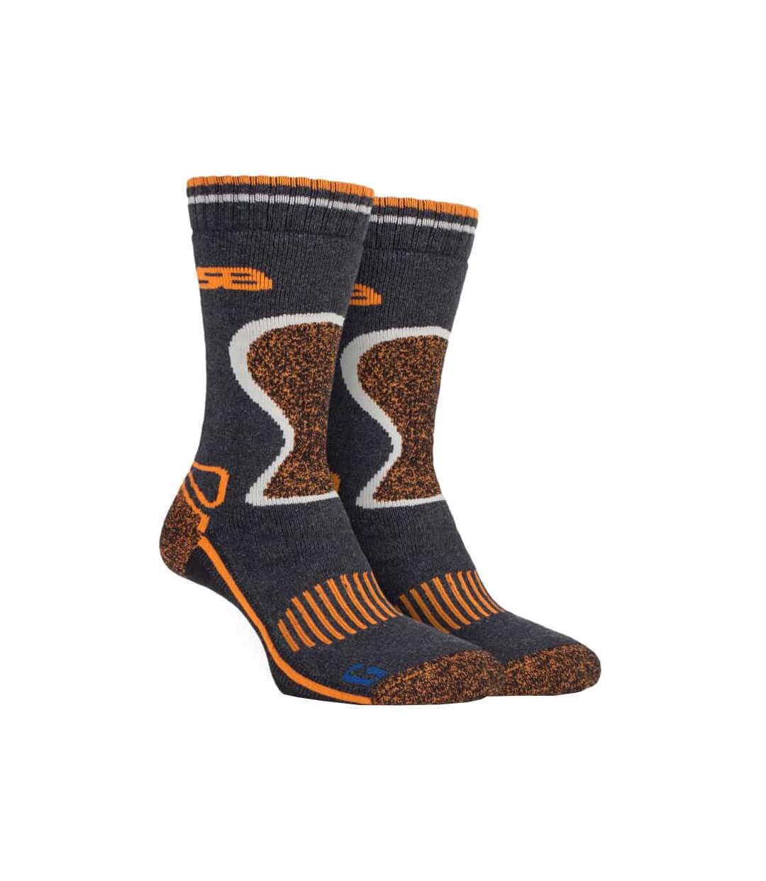 2 Pr Chaussettes Randonnée Homme Renforcées Laine