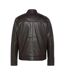 Blouson en cuir marron homme schott william - l-2