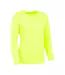 T-shirt Manches Longues Motif/style Uni Femme Jaune Électrique Just Cool-2